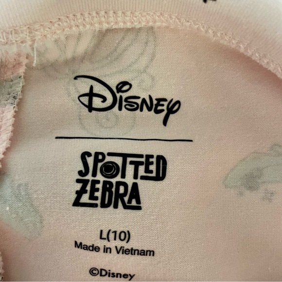 Disney Spotted zebra girls Cinderella Pink Leggings size large 10 - Picture 6 of 8